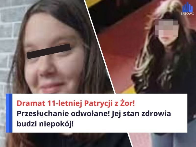 Dramat 11-letniej Patrycji z Żor! Przesłuchanie odwołane! Jej stan zdrowia budzi niepokój!